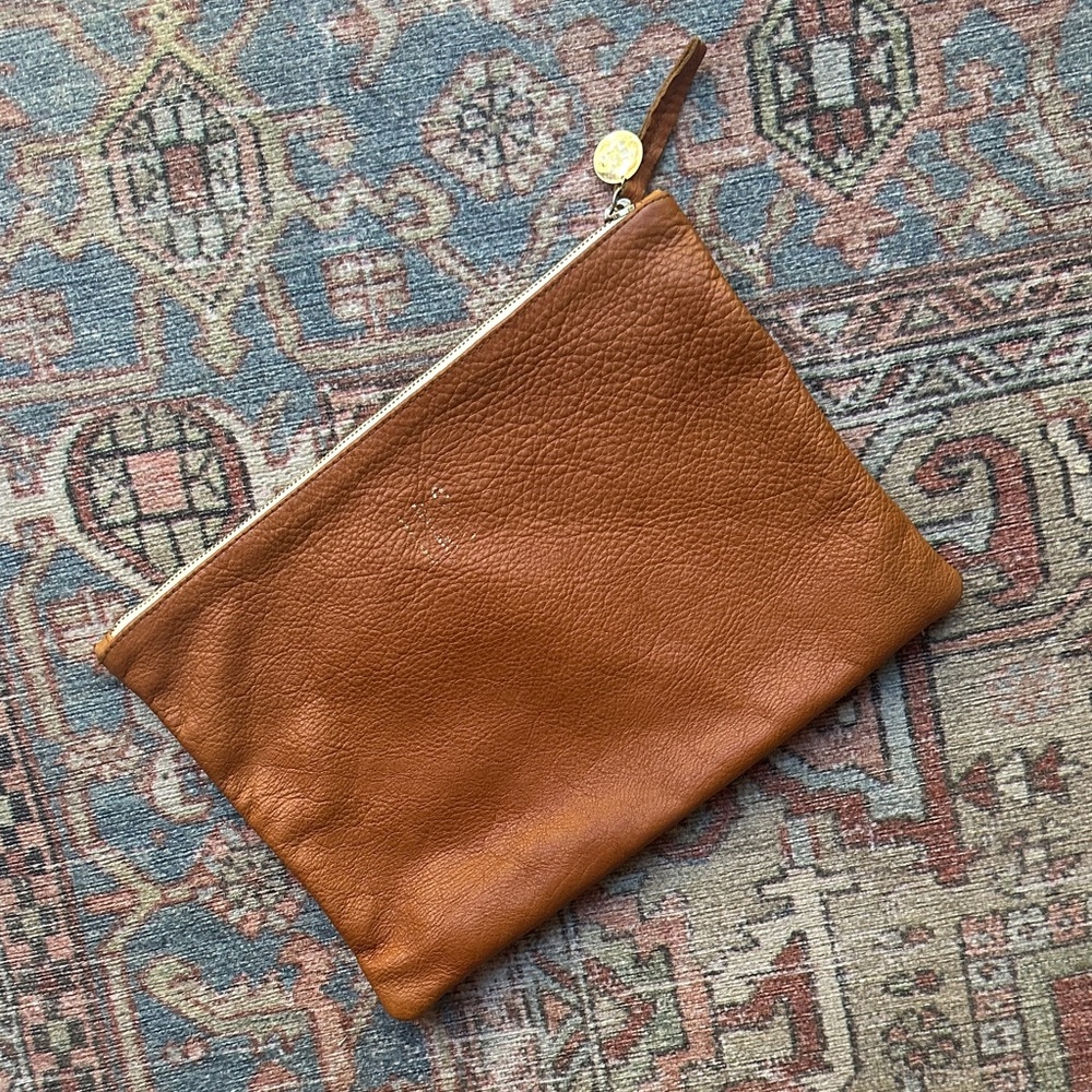 Clare V. Classic Leather Clutch